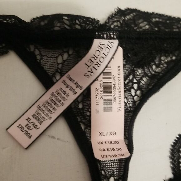 NWT VICTORIA SECRET VINTAGE PANTIES XLARGE BLACK LACE - Picture 10 of 10